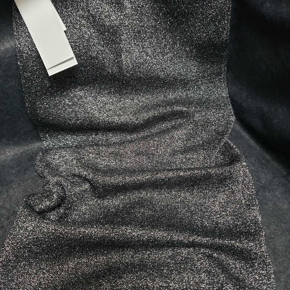 Bloomdales sandro brand long metallic style skirt